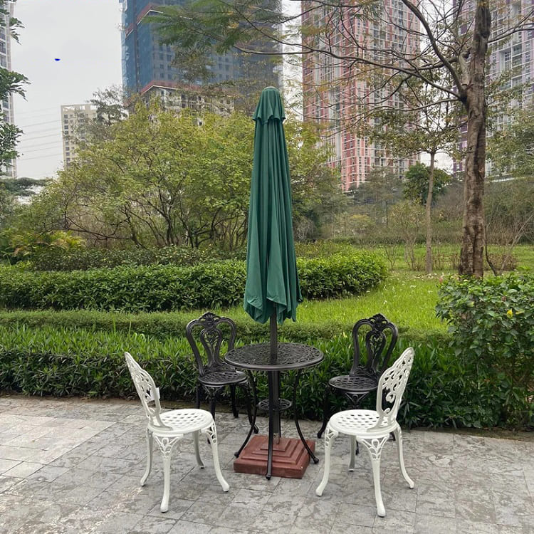 Ô dù hòa phát chính tâm sắt 3m màu xanh